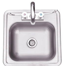 Summerset 15" Drop-in Sink & Hot/Cold Faucet