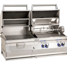 Fire Magic Aurora Gas/Charcoal Combo Built-In Grill