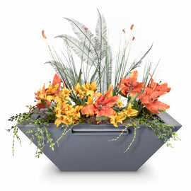 The Outdoor Plus MAYA PLANTER & WATER BOWL – POWDER COATED STEEL