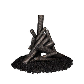 The Outdoor Plus Steel Fire Pit Log Ornament