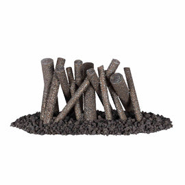 The Outdoor Plus Steel Fire Pit Log Ornament
