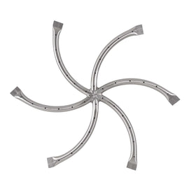 The Outdoor Plus 12-48" Stainless Steel Triple "S" Star Burner (Burner Only)