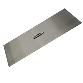 The Outdoor Plus Stainless Steel Rectangle Fire Pit Cover