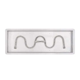 The Outdoor Plus 48-96" Rectangular Drop In Pan With Stainless Steel Switchback Burner