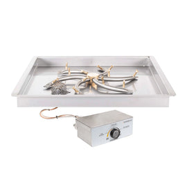 The Outdoor Plus 30" Square Drop-in Pan With Stainless Steel Triple 'S' Bullet Burner