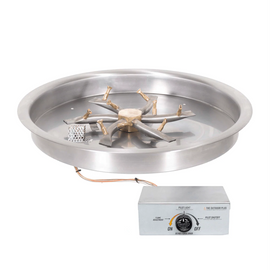 The Outdoor Plus 13-25" Round Drop-in Pan With Stainless Steel Triple 'S' Bullet Burner