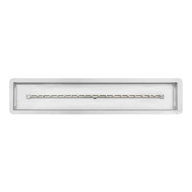 The The Outdoor Plus 24-72" Rectangular Drop-in Pan With Stainless Steel Linear Bullet Burner