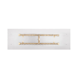 The Outdoor Plus 24-48" Rectangular Flat Pan With Brass 'H' Bullet Burner