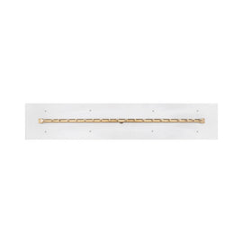 The Outdoor Plus 24-36" Rectangular Flat Pan With Brass Linear Bullet Burner