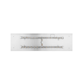 The Outdoor Plus 24-48" Rectangular Flat Pan With Stainless Steel 'H' Bullet Burner