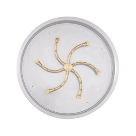 The Outdoor Plus 31" Round Drop-in Pan With Brass Triple 'S' Bullet Burner