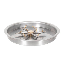 The Outdoor Plus 13-25" Round Drop-in Pan With Stainless Steel Triple 'S' Bullet Burner