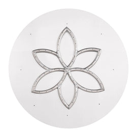 The Outdoor Plus 18-24" Round Flat Pan With Stainless Steel Lotus Burner