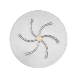 The Outdoor Plus 18-24" Round Flat Pan With Stainless Steel Triple 'S' Bullet Burner