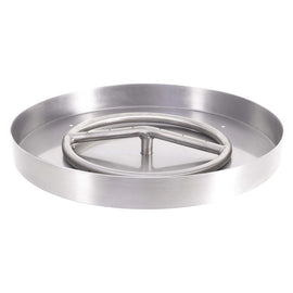 The Outdoor Plus 12-24" Round Lipless Drop-in Pan With Stainless Steel Round Burner