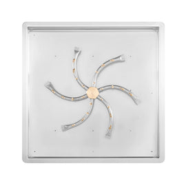 The Outdoor Plus 30" Square Drop-in Pan With Stainless Steel Triple 'S' Bullet Burner
