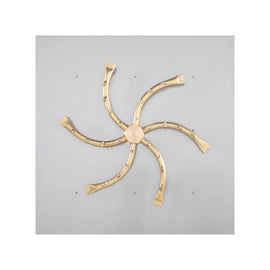 The Outdoor Plus 18-24" Square Flat Pan Brass Triple 'S' Bullet Burner