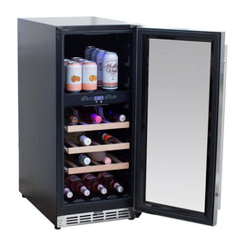 Summerset 15" Outdoor Rated Dual Zone Wine Cooler